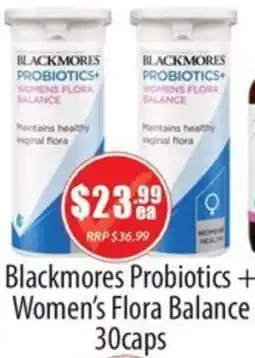 Healthy World Pharmacy Blackmores Probiotics+ Women's Flora Balance offer