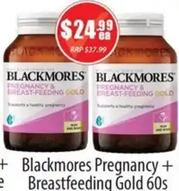 Healthy World Pharmacy Blackmores Pregnancy + Breastfeeding Gold offer