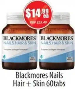 Healthy World Pharmacy Blackmores Nails Hair Skin offer