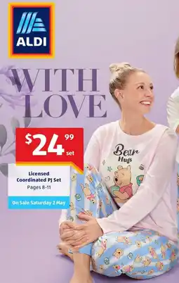 ALDI Licensed Coordinated PJ Set offer