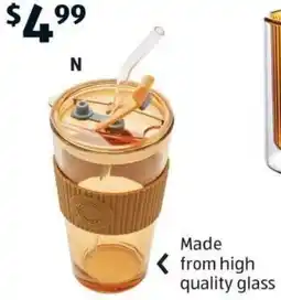 ALDI N Glass Travel Mug offer