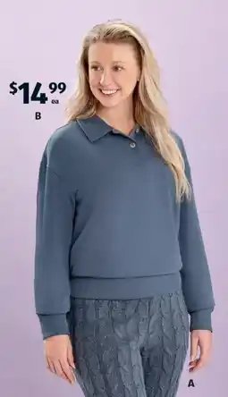 ALDI B Terry Polo Sweater offer