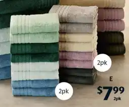 ALDI E Hand Towel 2pk offer