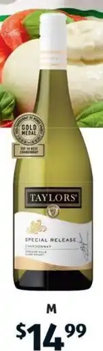 ALDI M Taylors Special Release Adelaide Hills & Clare Valley Chardonnay 2024 offer