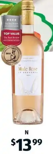 ALDI N La Mule Rosé en Provence 2024 offer