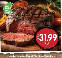 Spudshed Market Value Beef Scotch Fillet Steak offer