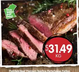 Spudshed Parkfield Beef Premium Yearling Porterhouse Portion offer
