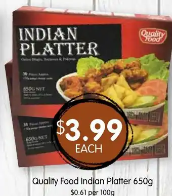 Spudshed Quality Food Indian Platter offer