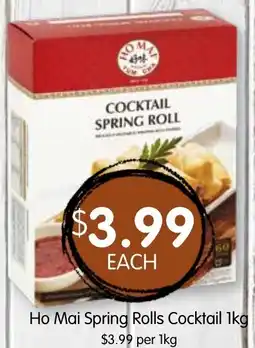 Spudshed Ho Mai Spring Rolls Cocktail offer