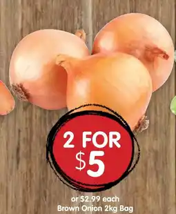 Spudshed Brown Onion offer