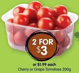 Spudshed Cherry or Grape Tomatoes offer
