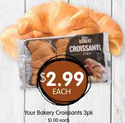 Spudshed Your Bakery Croissants 3pk offer
