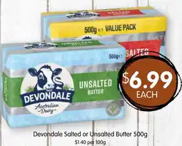 Spudshed Devondale Salted or Unsalted Butter offer