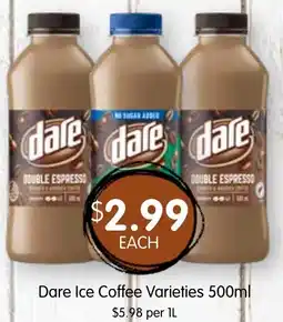 Spudshed Dare Ice Coffee Varieties offer
