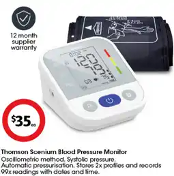 Coles Thomson Scenium Blood Pressure Monitor offer