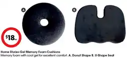 Coles Home Stories Gel Memory Foam Cushions offer