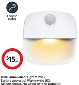 Coles Luxe Lumi Sensor Light offer