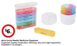 Coles Aivia Living Weekly Medicine Organiser offer