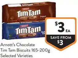 Foodworks Arnott's Chocolate Tim Tam Biscuits offer