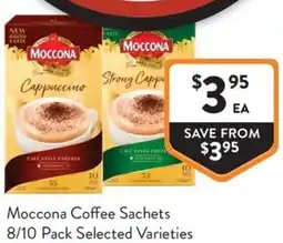 Foodworks Moccona Coffee Sachets offer