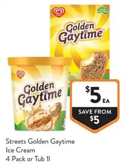 Foodworks Streets Golden Gaytime Ice Cream offer