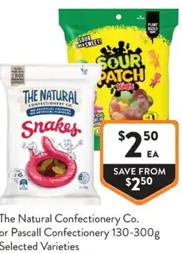 Foodworks The Natural Confectionery Co. or Pascall Confectionery offer