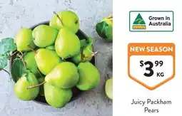 Foodworks Juicy Packham Pears offer