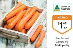 Foodworks Pre-Packed Carrots offer