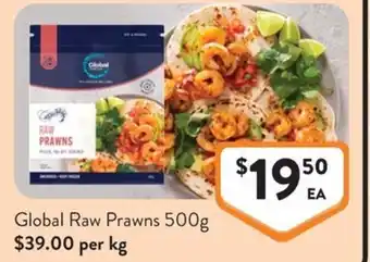 Foodworks Global Raw Prawns offer