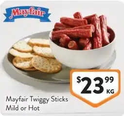 Foodworks Mayfair Twiggy Sticks Mild or Hot offer