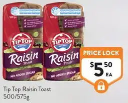 Foodworks Tip Top Raisin Toast offer