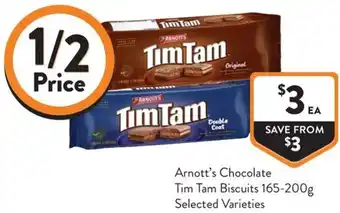 Arnott's Chocolate Tim Tam Biscuits