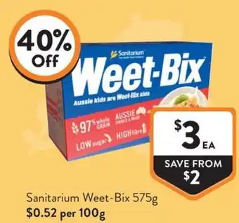 Foodworks Sanitarium Weet-Bix offer