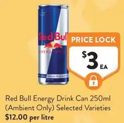 Foodworks Red Bull Energy Drink Can offer