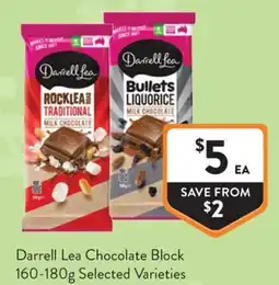 Foodworks Darrell Lea Chocolate Block offer
