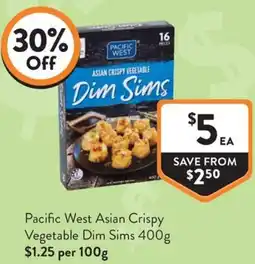 Foodworks Pacific West Asian Crispy Vegetable Dim Sims offer