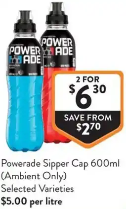 Foodworks Powerade Sipper Cap offer