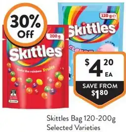 Foodworks Skittles Bag offer