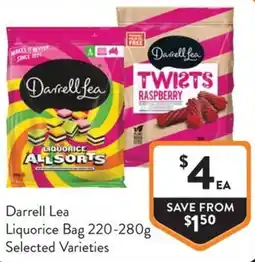 Foodworks Darrell Lea Liquorice Bag offer