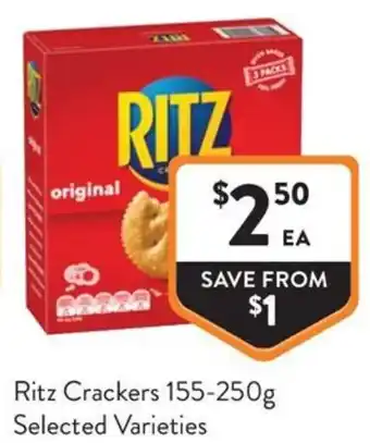 Foodworks Ritz Crackers offer