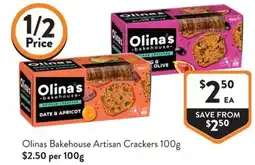 Foodworks Olinas Bakehouse Artisan Crackers offer