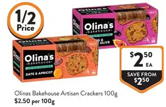 Foodworks Olinas Bakehouse Artisan Crackers offer