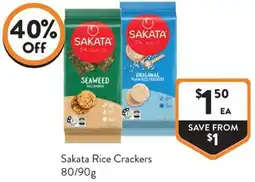 Foodworks Sakata Rice Crackers offer