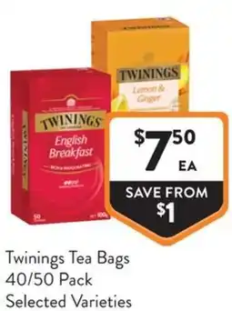 Foodworks Twinings Tea Bags offer