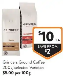 Foodworks Grinders Ground Coffee offer