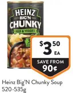 Foodworks Heinz Big'N Chunky Soup offer