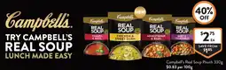 Foodworks Campbell's Real Soup Pouch offer