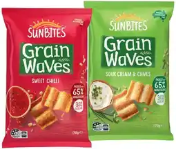 IGA Sunbites Grain Waves Wholegrain Chips 170g or Tostitos Tortilla Chips 165-175g Selected Varieties offer