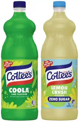 IGA Cottee’s Cordial Selected Varieties offer