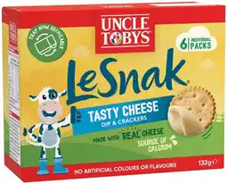 IGA Uncle Tobys Le Snak Selected Varieties offer